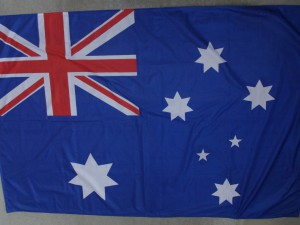 australská vlajka chyba